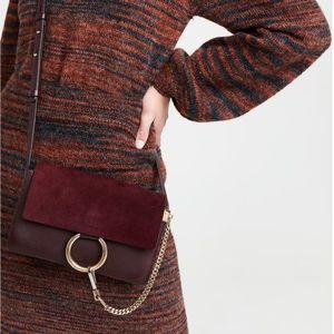 Small Chloe Faye in Dark Purple as seen on Chiara Ferragni and Julie Sarinana